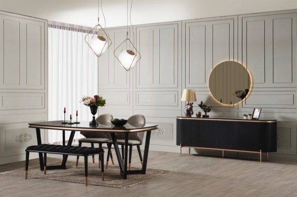 TESLA YEMEK ODASI - SİYAH