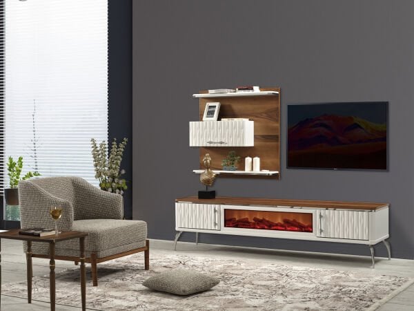 ZENDA TV ÜNİTESİ - ŞÖMİNELİ