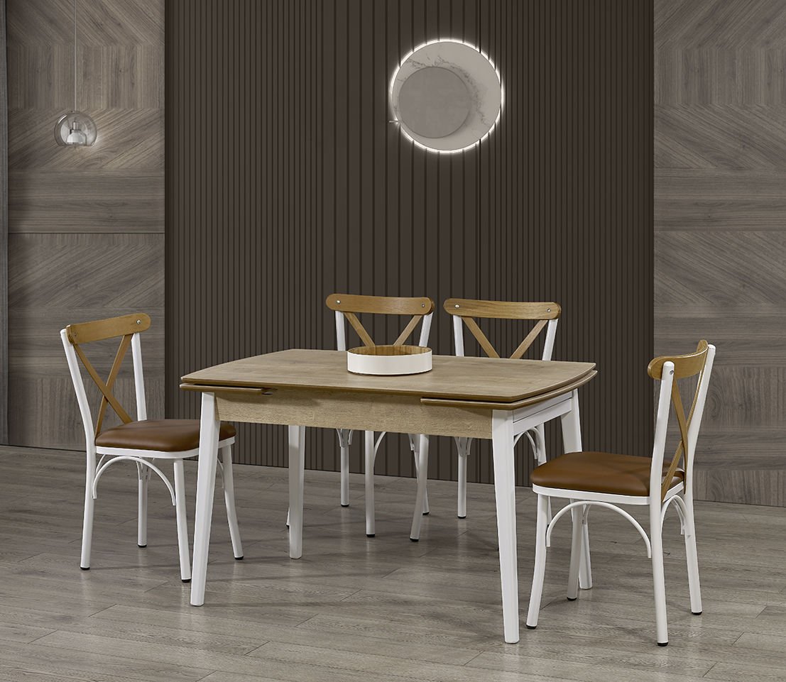 VALENCİA AÇIK CEVİZ MASA TAKIMI