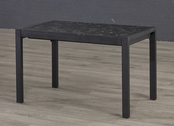 DAMLA SİYAH MERMER MASA TAKIMI