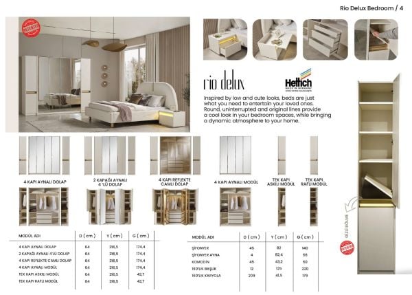 RİO DELUX YATAK ODASI