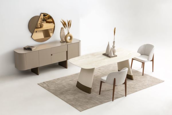 DELTA YEMEK ODASI - BEJ + BRONZ