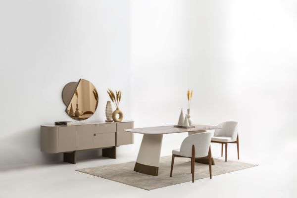 DELTA YEMEK ODASI - BEJ + BRONZ
