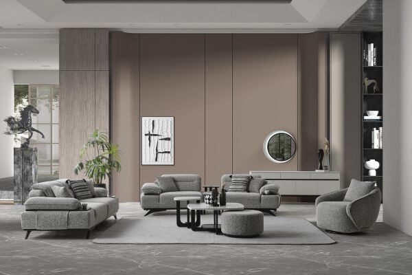 SAFİR - SİYAH KOLTUK TAKIMI 4+3+1