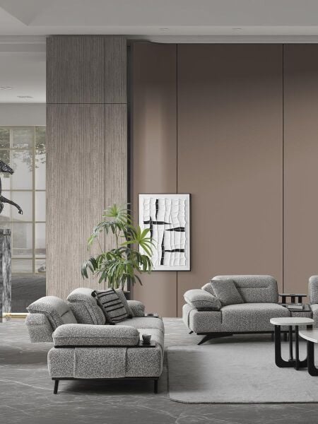 SAFİR - SİYAH KOLTUK TAKIMI 4+3+1