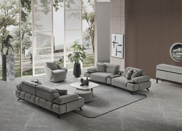 SAFİR - SİYAH KOLTUK TAKIMI 4+3+1