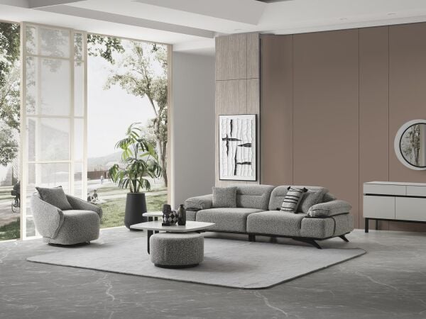 SAFİR - SİYAH KOLTUK TAKIMI 4+3+1