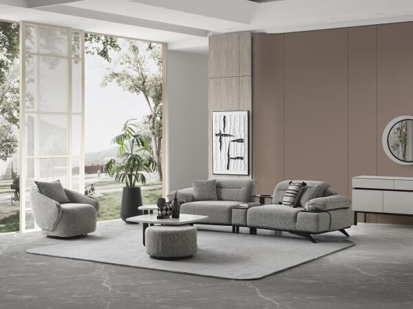 SAFİR - SİYAH KOLTUK TAKIMI 4+3+1