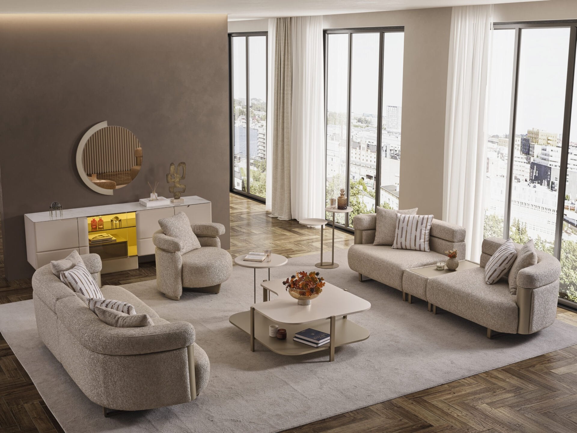 OSLO LUXURY KOLTUK TAKIMI (4+3+1)