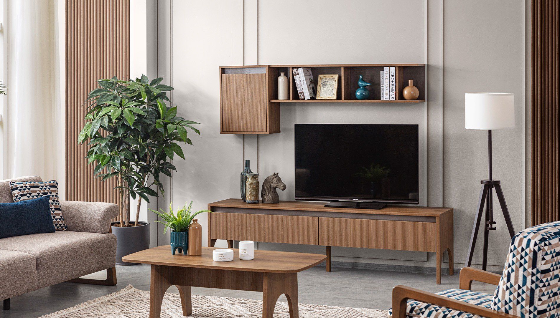 WOOD TV ÜNİTESİ